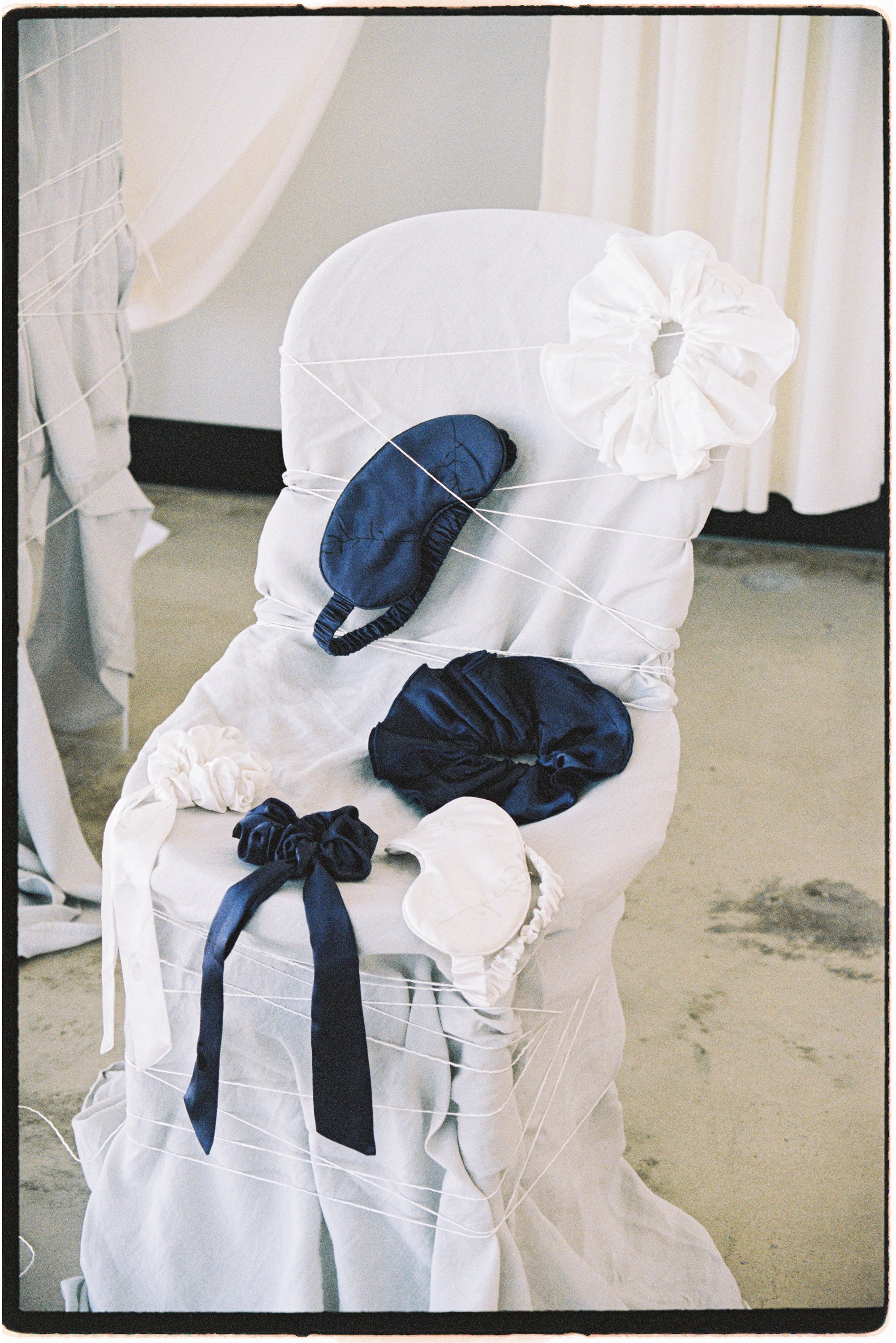 Silk Bow Scrunchie - Midnight