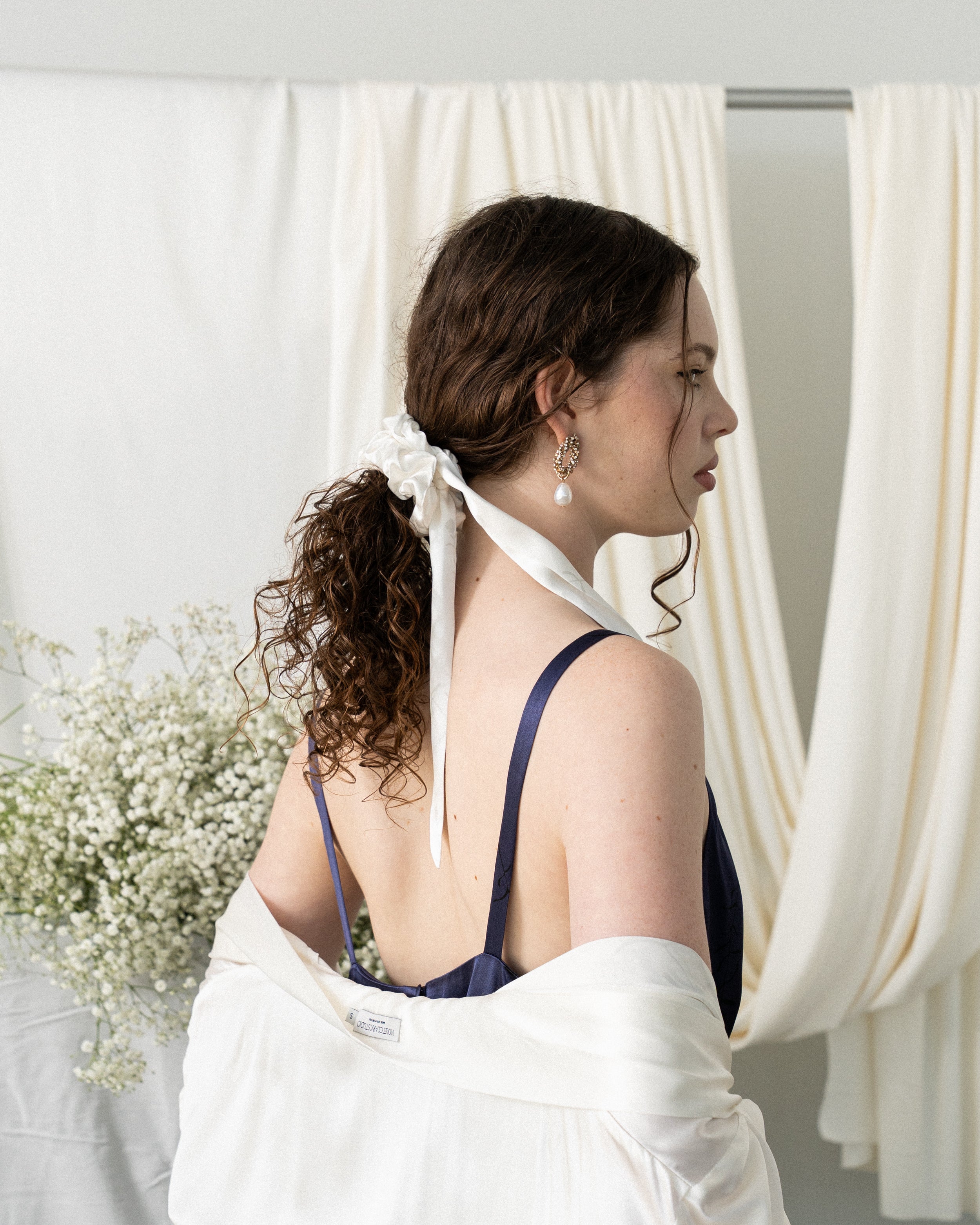 Silk Scrunchie Bundle - White