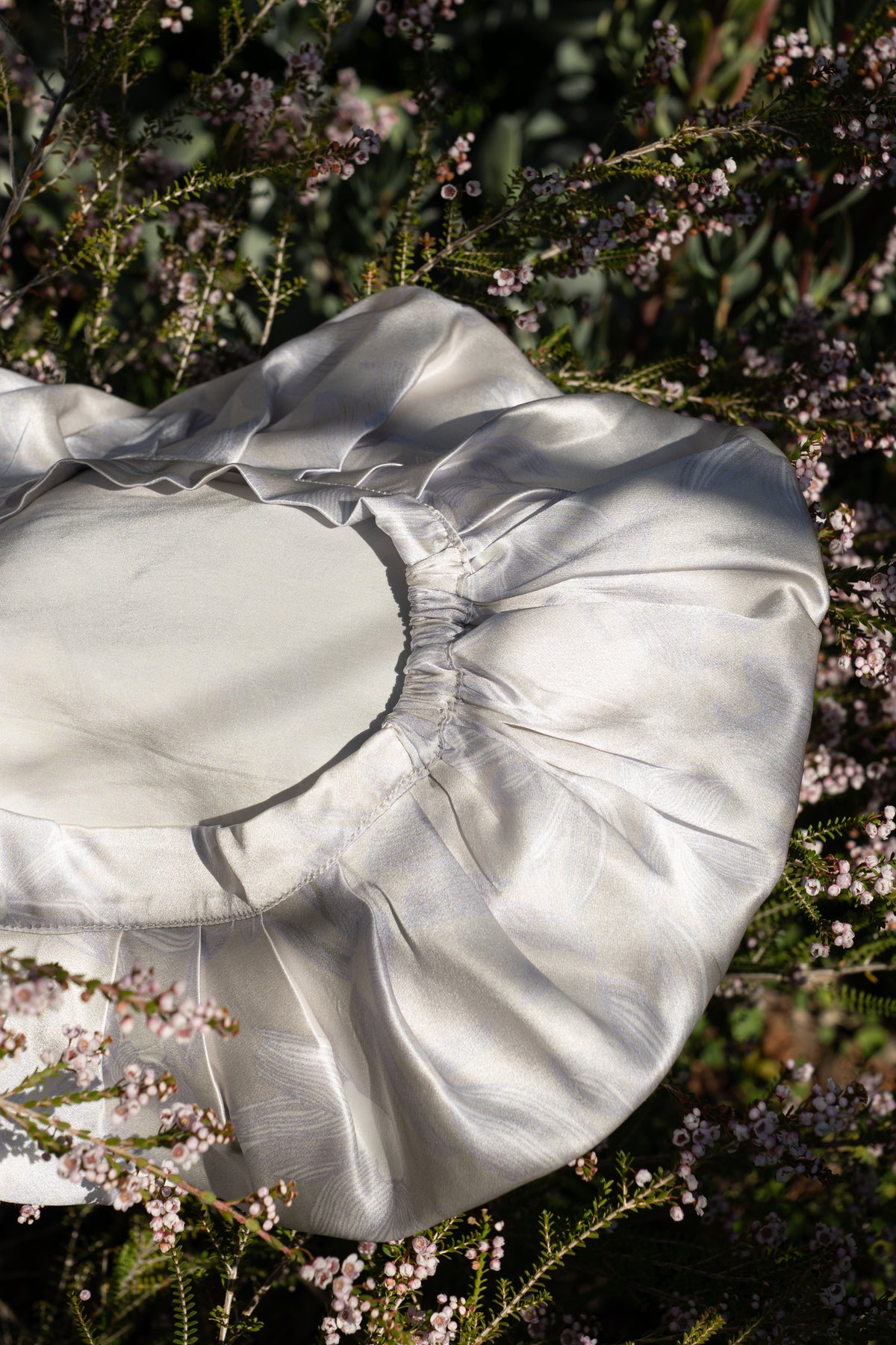 Flannel Flower Silk Bonnet