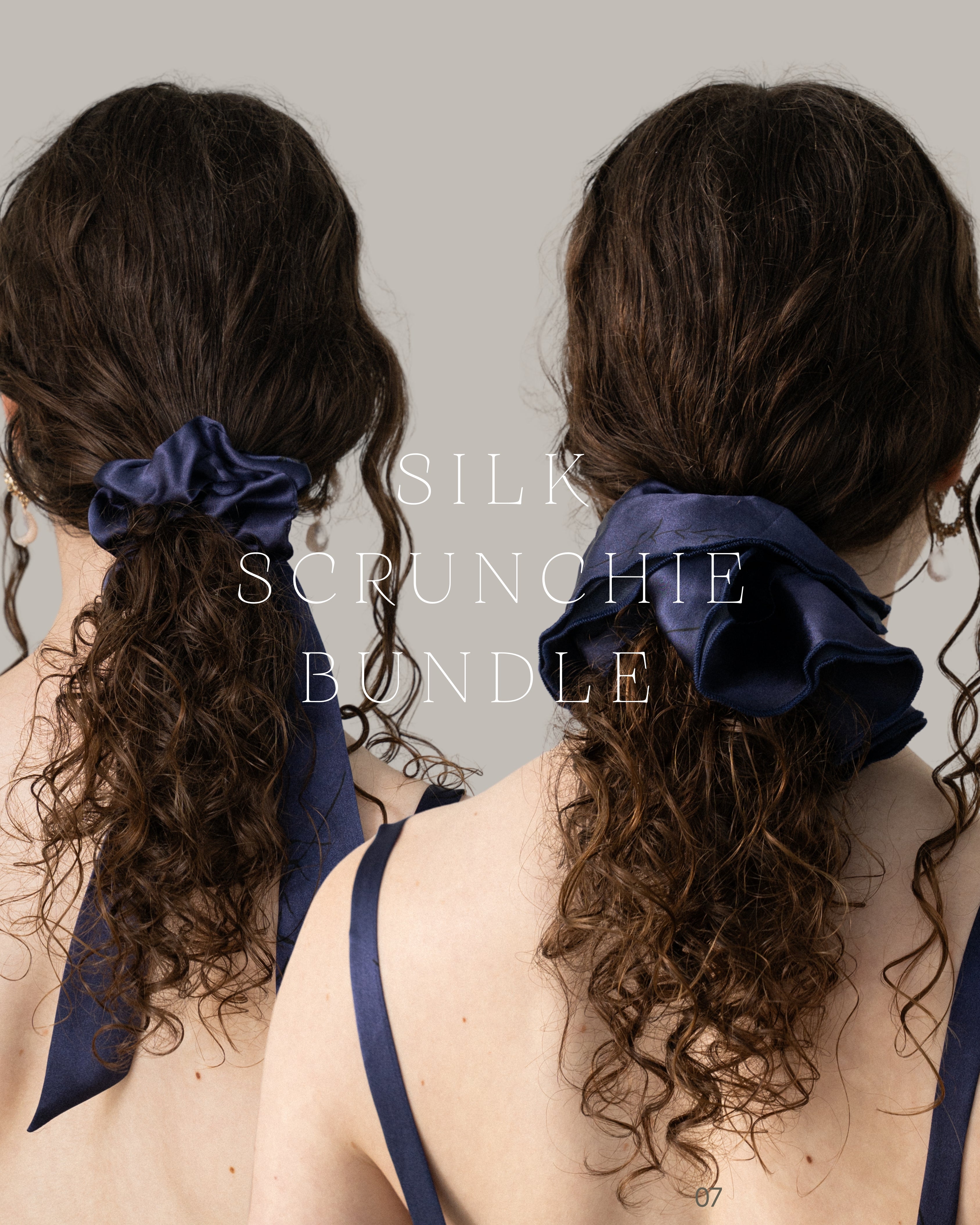 Silk Scrunchie Bundle - Midnight